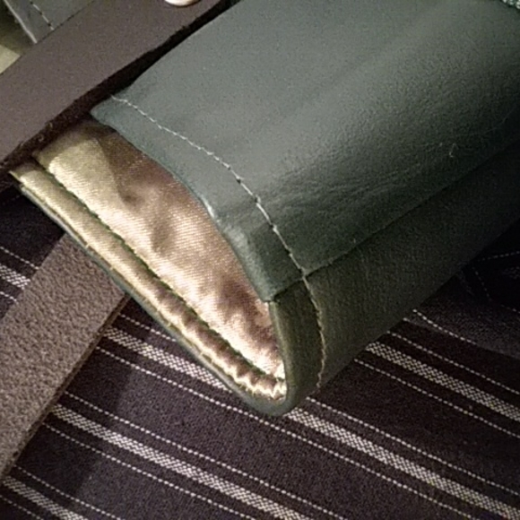 Green tartan handbag - Picture 7 of 8